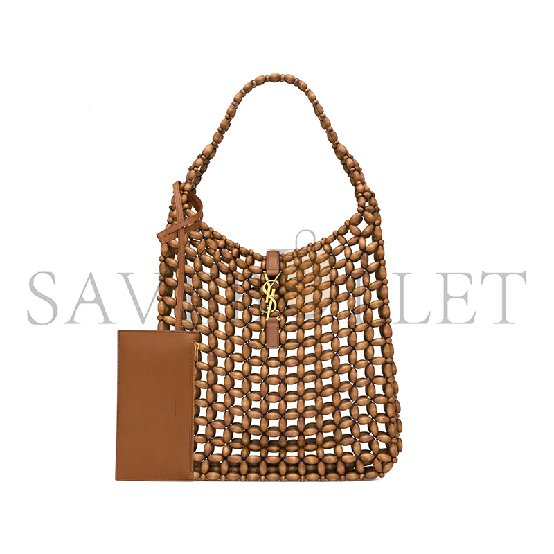 YSL LE 5 À 7 LARGE IN WOOD BEADS 823807KAAAZ9384 (30*35*10cm) YSL LE 5 À 7 LARGE IN WOOD BEADS 823807KAAAZ9384 (30*35*10cm)